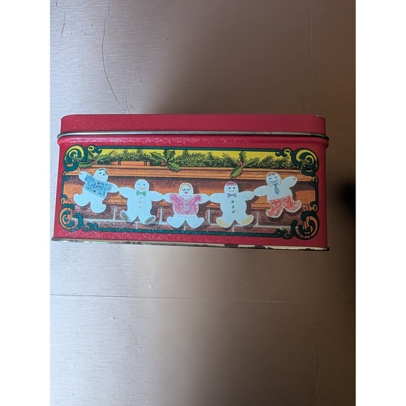 1992 Crayola Tin Box Christmas Scene Children‎ Dog Holiday Decor Collectible - Picture 9 of 11
